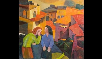 Anatoli Gostev - Chat | Oil on Canvas